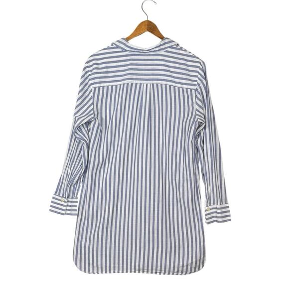 Victoria’s Secret Striped Cotton Button Down Long Sleeve Nightshirt | Large - Picture 12 of 12